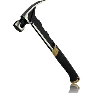 Tools Framing Hammer, 22 oz, Rip Claw, Milled Face, Shock-Absorbing Grip, 3% Donated to Veterans Black/Tan