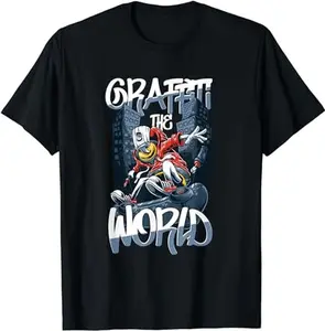 Graffiti The World Spray Paint Painting Graffiti Day Gift T-Shirt