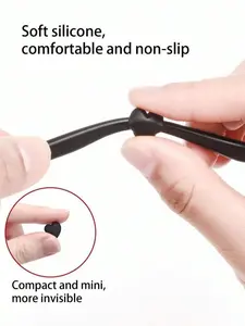 Pink Heart Shaped Anti-slip Glasses Ear Hook, Silicone Anti-slip Glasses Leg Cover, Cute Fashion Eyewear Accessories for Men & Women, Girlfriend Gifts