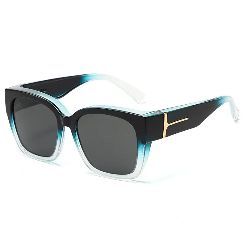 Gradient Blue Frame, Smoke Grey Lenses