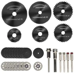 32 Piece Rotary Cutting Wheel Tool Set for Dremel Rotary Tools,High-Speed Steel,Diamond,Resin Cutoff Wheels,Ideal for Wood,Glass,Plastic,Stone,Metal Cutting & Trimming,Hand Tools Kits