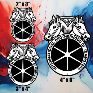 Teamster Decal Union Trade Trucking Sticker Trucker Gift for Warehouse Worker Union Worker Multiple Sizes 3in 4in 6in High-Quality Materials Durable Printing Made in the USA