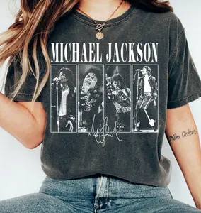 Michael Jackson Bad World Tour 1987 Shirt, 4 Panel Vintage Graphic Tee, King of Pop Signature T-shirt, MJ Concert Apparel