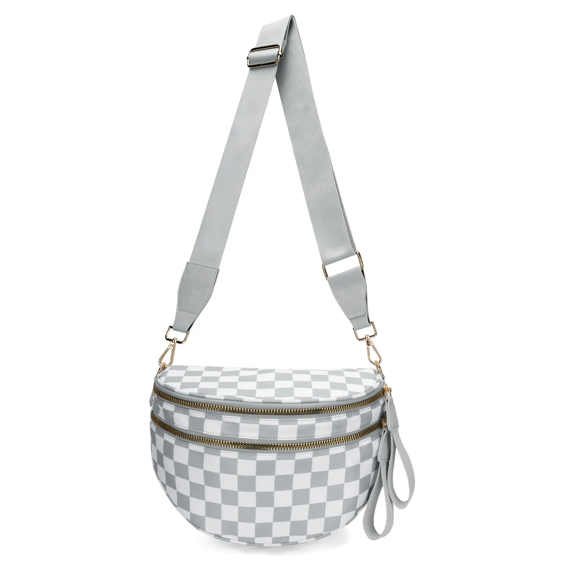 Gray & White Checkered