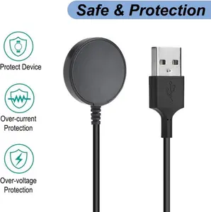 [Buy 1 Get 1 Free] 2 Pack Samsung Galaxy Watch Charger + 65W Foldable Fast Charger Block Bundle | Safe Protection, Over-Current & Over-Voltage Protection, Compatible with Galaxy Watch 6/5/4/3/Active, USB C Fast Charging for Home & Travel