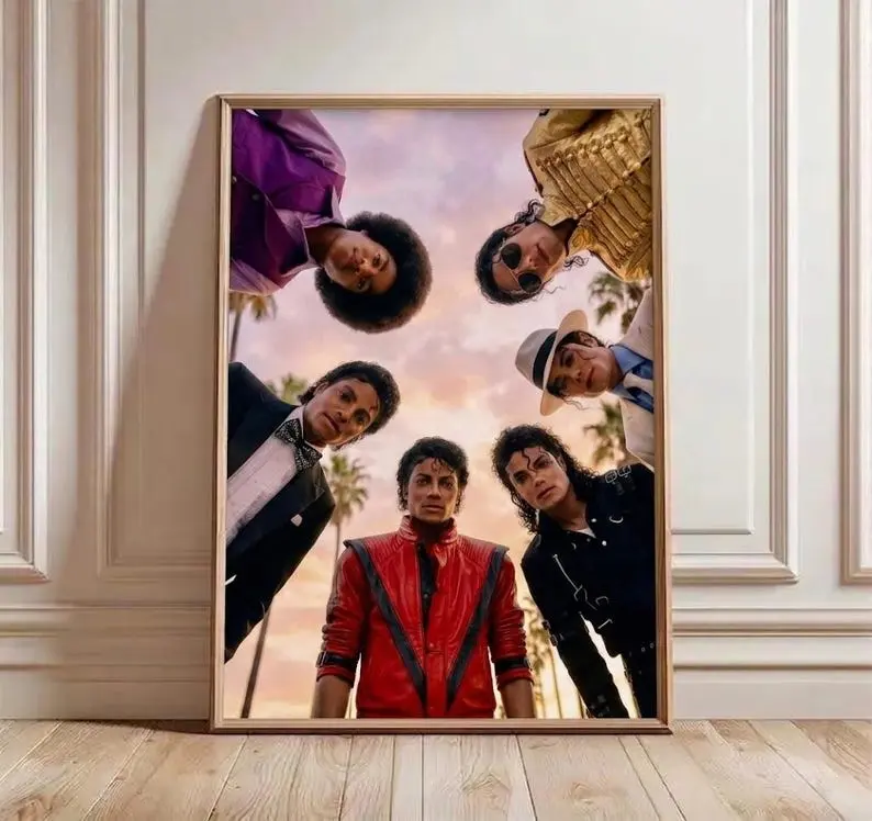 Michael Jackson Eras Poster, King of Pop Wall Art, Thriller Bad Smooth Criminal Print ( Unframed - Print Only )