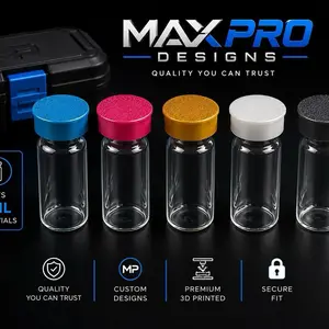 3 ML Vial Caps (10 units ) multiple colors