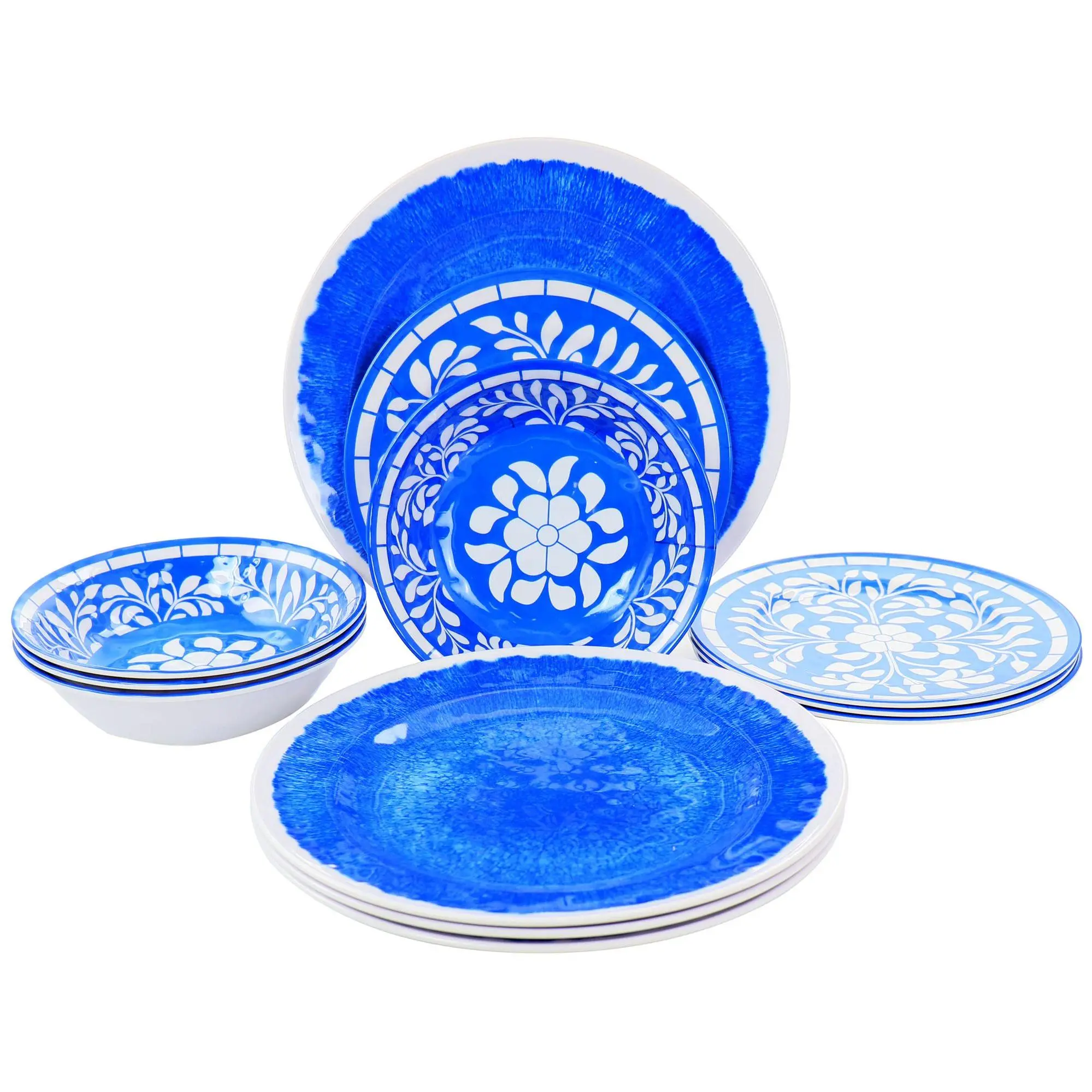 Elama 12-Piece Melamine Dinnerware Set Elama 12-Piece Melamine Dinnerware Set