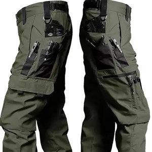 Aesthetic Waterproof Tactical Cargo Trousers - Seamless, Pocket-Equipped for Outdoor Work, Hiking, Daily Use
