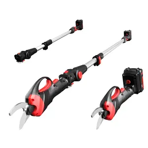 MZK 20V 2-in-1 Cordless Pruner W/ 13ft Pole, 1.2" Cut For Trees/Gardens/Orchards