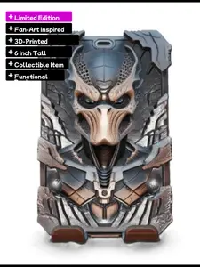 Limited Edition Predator Badlands Fan Art 3D‑Printed Phone Holder (unpainted)