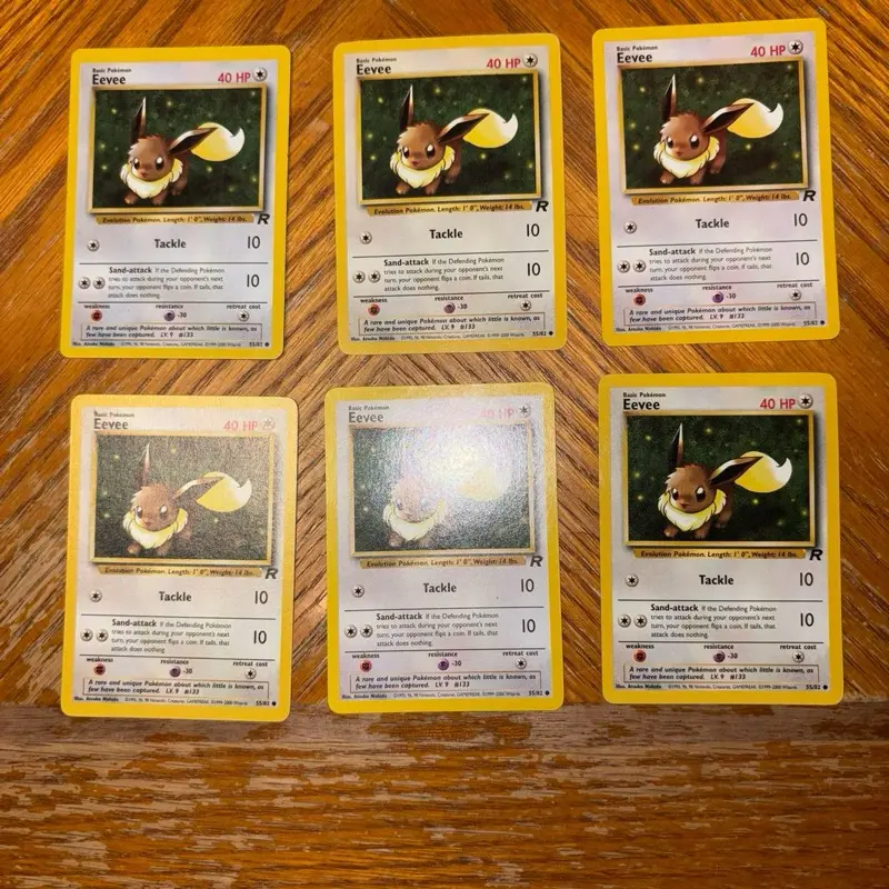 Pokemon TCG Eevee Team Rocket Common Card