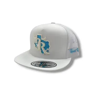 Texas Ranch Hat -  Blue Sky White/White