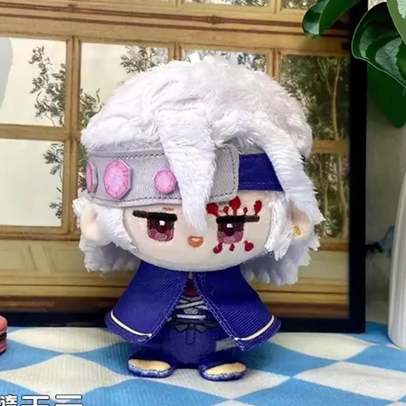 10cm Uzui Tengen Plush Keychain Kimetsu No Yaiba Demon Slayer Anime Peripheral Bag Pendant Soft Stuffed Toys Birthday Gifts
