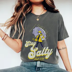 Comfort Colors Subtle Anti Ice Stay Salty Protest T-Shirt, Keep Ice Out, Pro Immigration, Anti President Shirt