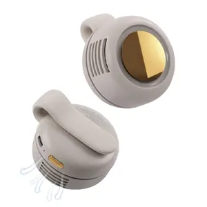 Small Clip Fan, Portable Silent Mini Bladeless Fan Clip On, 3 Speeds Clip-on Fans for Shirt, Mini Whirlwind Fans for Waist Clips