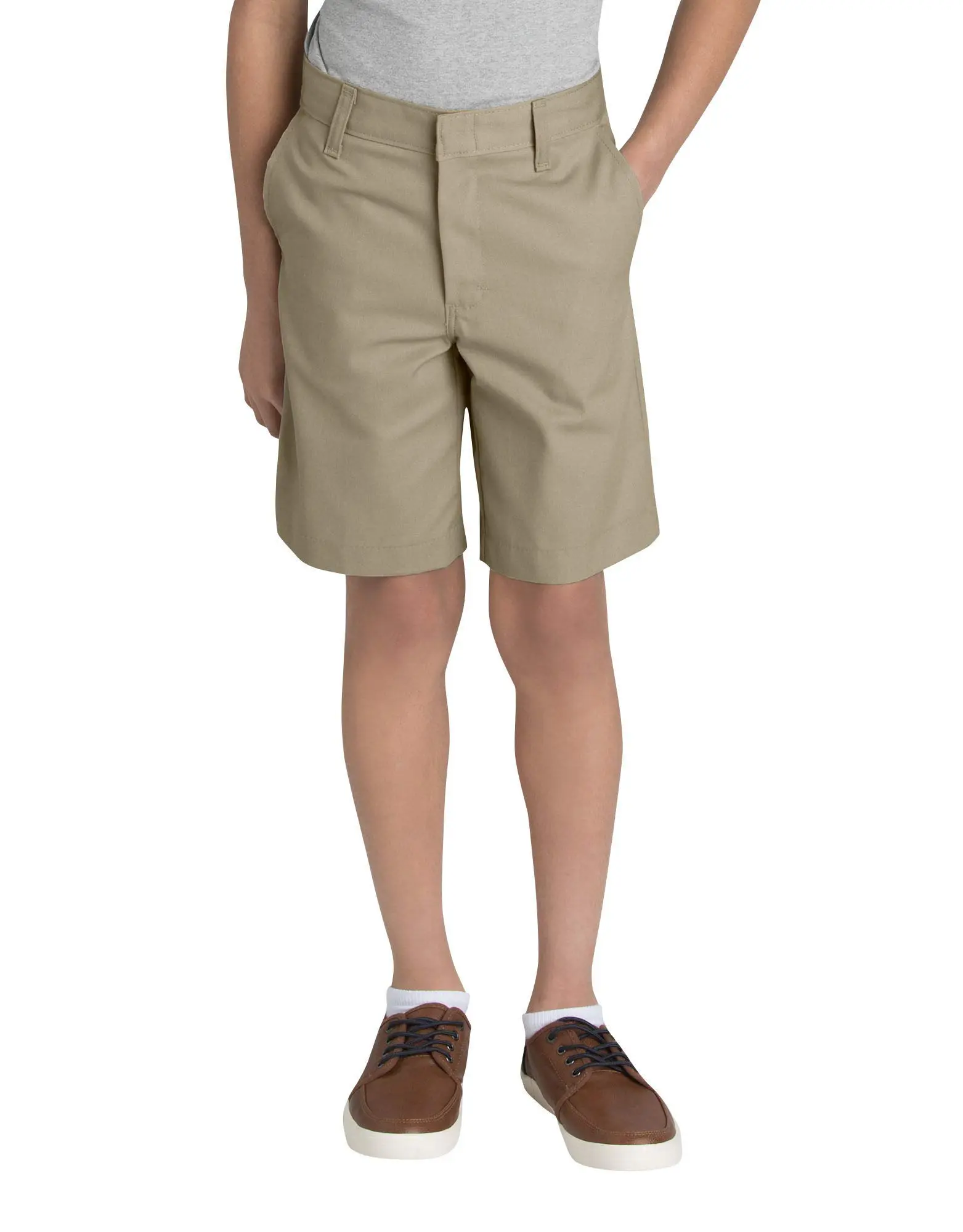 Dickies Men's Classic Fit Flat-Front Shorts, 12" Inseam, Easy-Care Plain Fabric, Hook and Eye Closure, Welt Pockets, Sits Slightly Below the Waist, Wrinkle-Resistant, Fade-Resist, Easy Care Stain Release