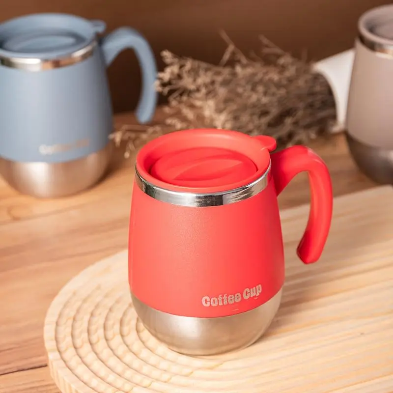 16.9 FL OZ Vacuum Insulated Stainless Steel Coffee Mug with Lid, Double Wall Thermal Tumbler Keeps Drinks Hot & Cold, Leakproof Sweat-Free Travel Cup for Office, Commute, Gym & Road Trips, Minimalist Desktop Cup, Perfect Holiday Gift