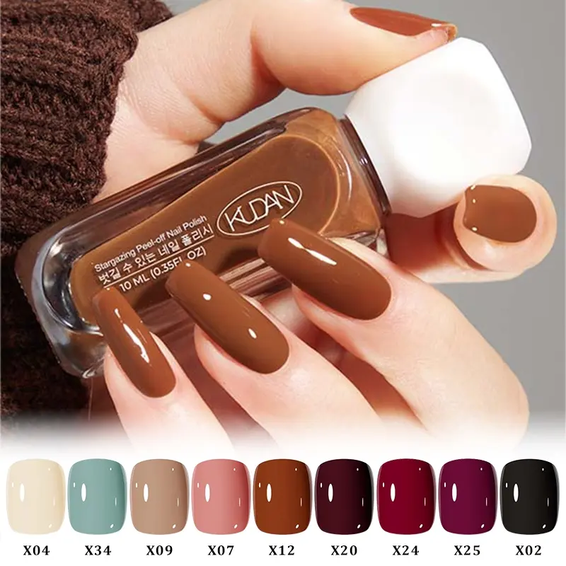 9 Colors Daily Nail Polish Set, Quick Dry Water-Based Formula Nail Art Polish, Easy Application, DIY Manicure, French Manicure Nail Care Nail Polish Varnish for Nails and Toes, Perfect for Manicures & Pedicures, Colorful Nail Products, Liquid Polish