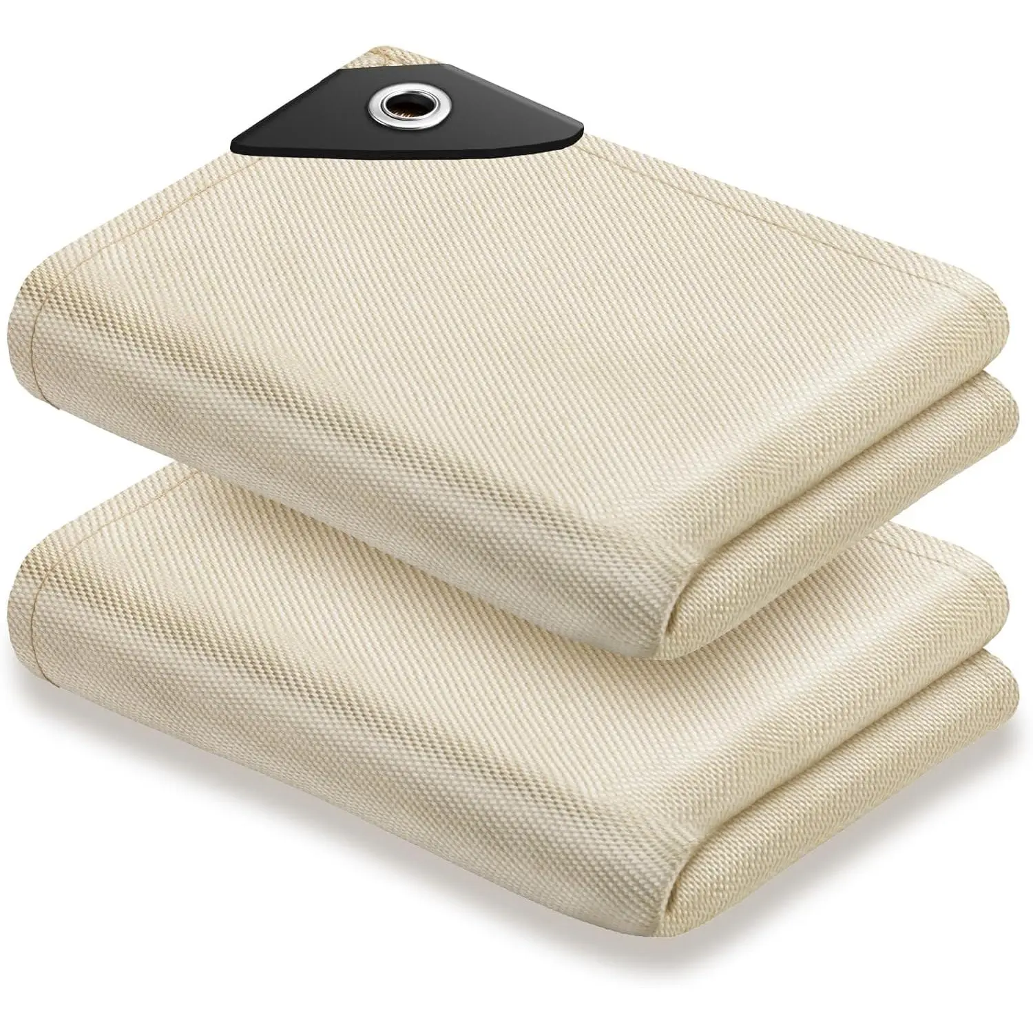 Welding Blanket Fire Resistant Large - 2 Pack 4x6ft Fiberglass Flame Retardant Fabric 1022 ?F High Temp Heat Shield Blankets Insulation Mat for Soldering, Grill, Industrial, , Camping