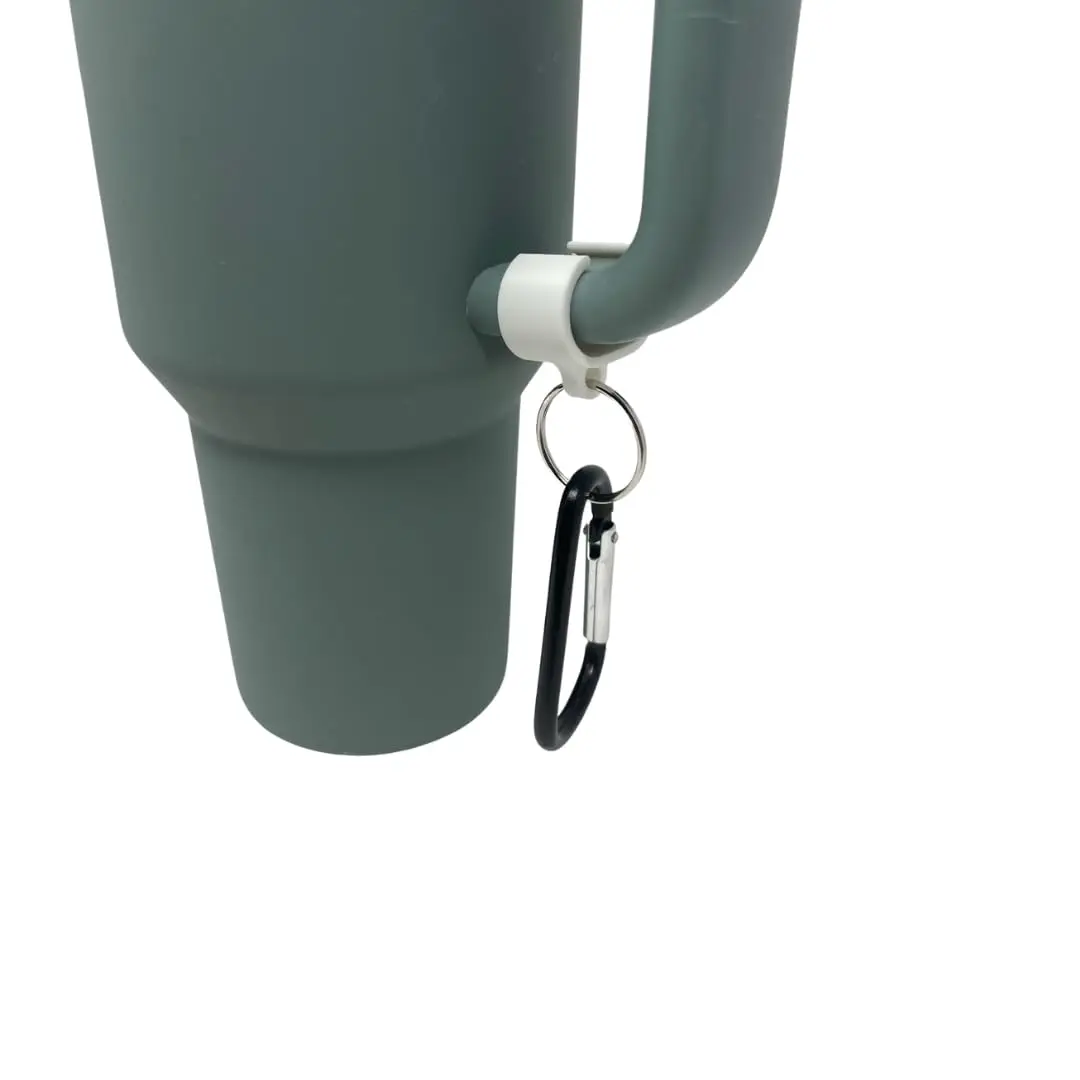 Carabiner Clip Attachment Compatible with Stanley 40 oz Tumblers | Carabiner & Keychain Attachment for Holding Keys, Wallets, or Other Accessories | Made in USA