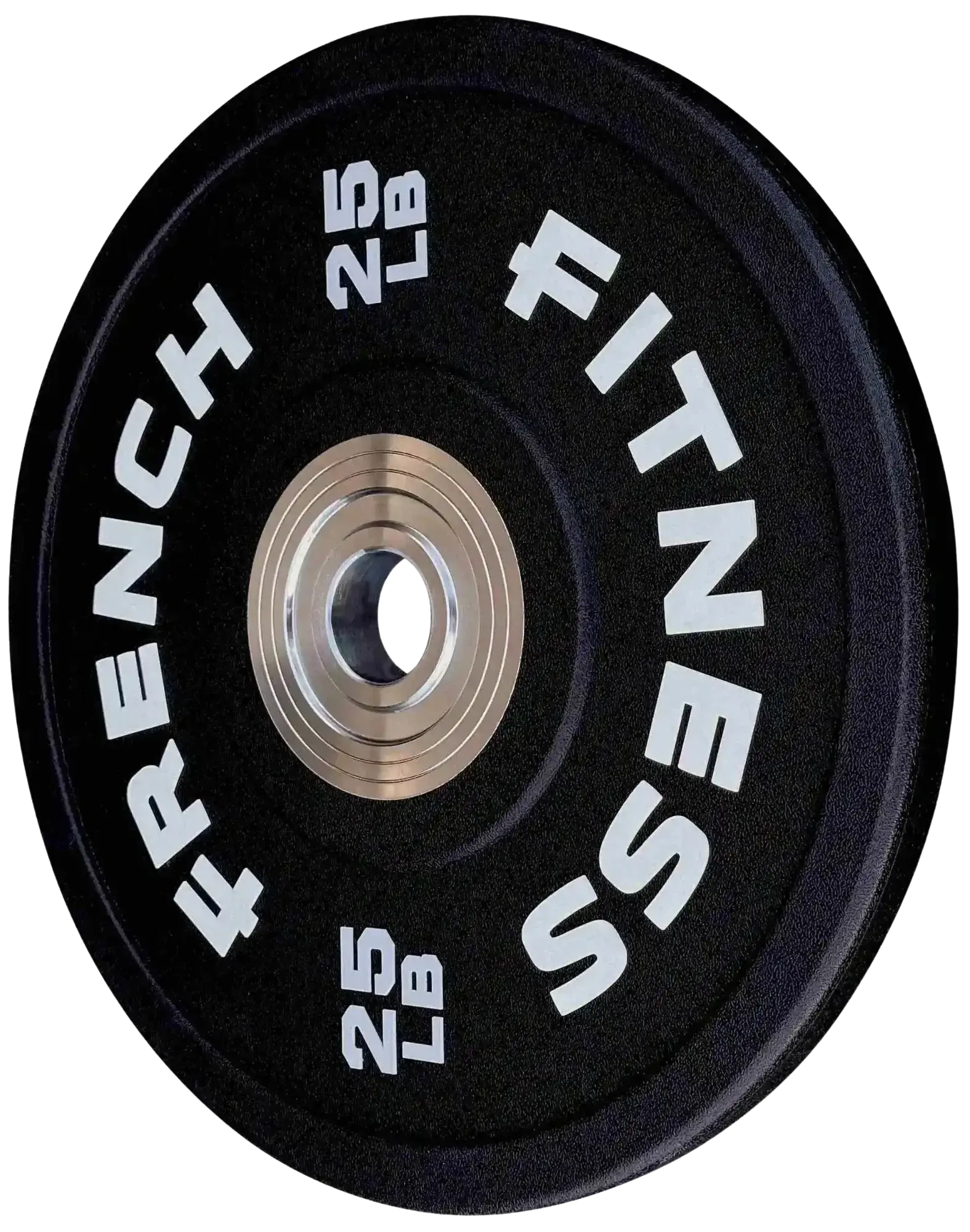 French Fitness Competition Urethane Bumper Plate 25 lb Black (New)