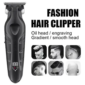 split end trimmer Professional Hair Trimmer with Guide Comb, Cleaning Brush & USB Charging Cable for Men - Durable Clipper Razor Hair Trimmer body trimmer men Smooth Black barber equipment Gift, Stainless Steel