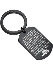 Truck Driver Gift Keep Me Safe Get Me Home Trucker's Prayer Heavy Duty Keychain Gift for Truck Drivers Dad Husband Father of the Bride Gift