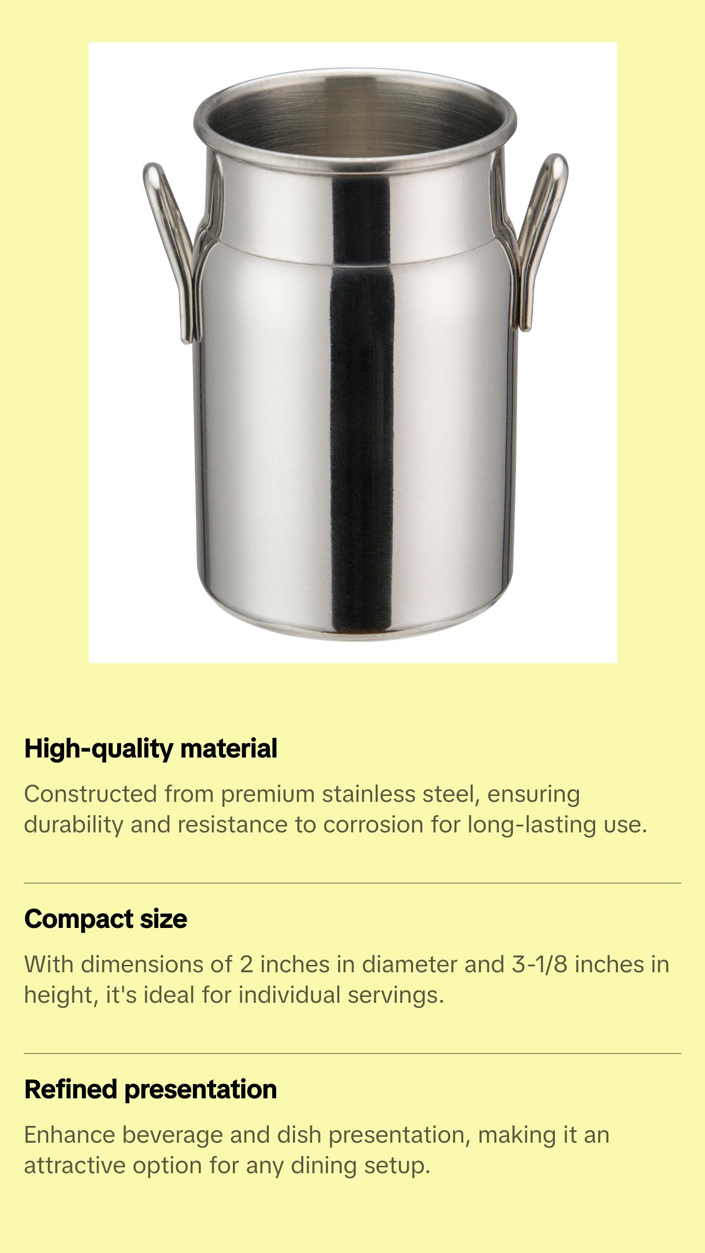 Winco, DDSD-102S, Milk Can