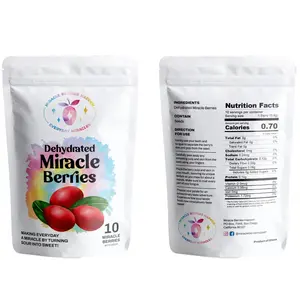 Miracle Berries Happen Berry Fruit Sweet Snack Dried Magic Fun Party flavor trick Healthy living sugarfree magic fruit candy sugarless sour to sweet Bonbon