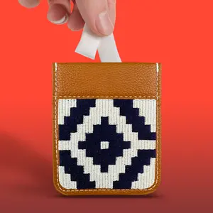 Blue Madras Needlepoint