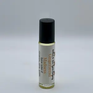 Gingerbread Roll On Body Oil 10 mL Glass Bottle - Moisturizing Body Care