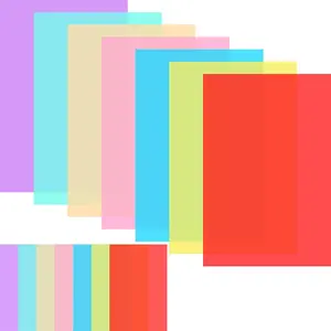 14 Pack Guided Reading Strips & Colored Overlays, 7 Colors Dyslexia Tools for Kids and Students, Reading Bookmarks to Reduce Visual Stress for ADHD and Early Readers, 8.5 x 5.7 in