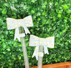 Bluebell Goose printed strawtopper bows EXCLUSIVE
