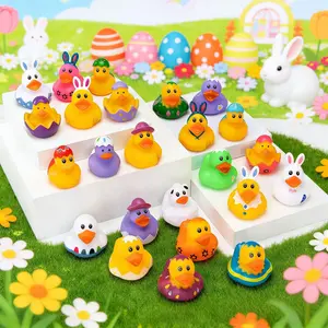 20pcs New Easter Valentine's Christmas Halloween Easter Thanksgiving New Year Duck Gifts, Random Combination, for Friends Kids Boys Girls