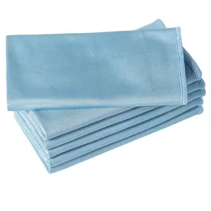 6 Pack Microfiber Glass Cleaning Cloth 16x16 Inch Lint Free Absorbent Fast Drying Soft Premium Quality Durable Machine Washable