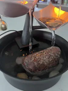 3-Tier Tabletop Water Fountain with Adjustable for Office or Home Decor