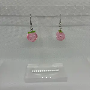 Peach earrings