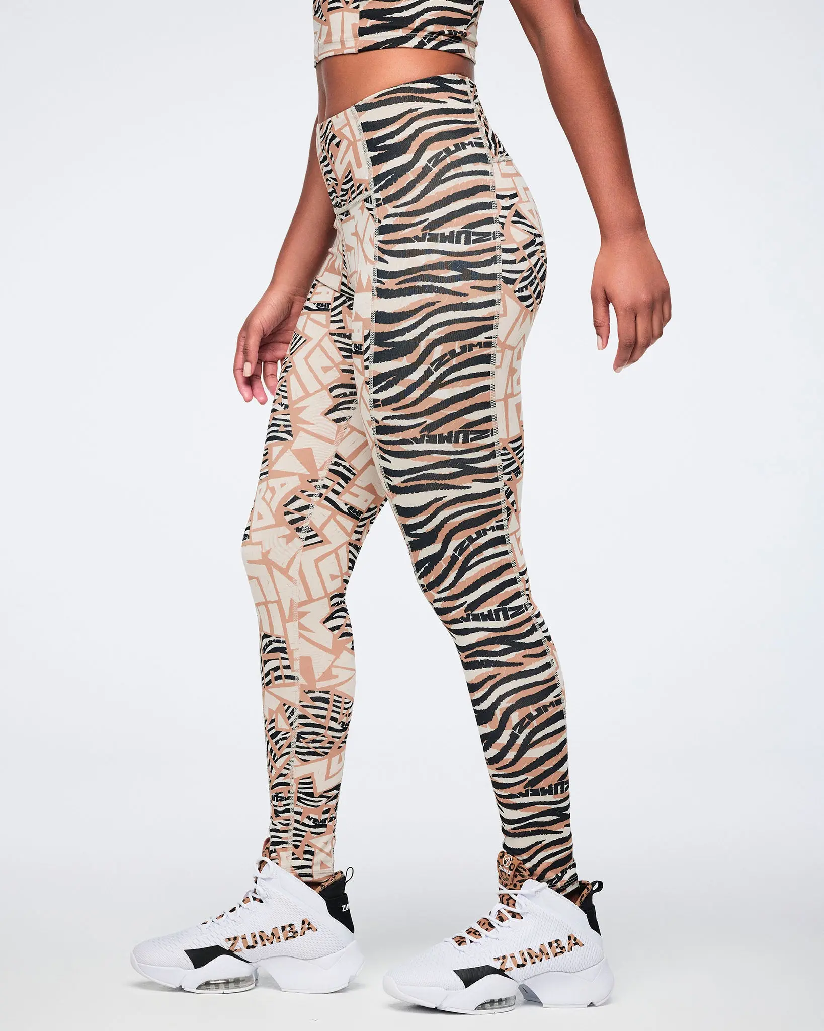 Wildbeat Z-Lift High Waisted Ankle Leggings With Side Panel