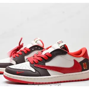 Fashionable and classic low-top sneakers in red for both men and women