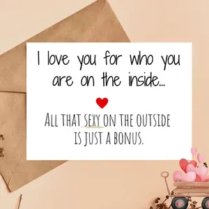 1 Love You Card/Valentine's Day Card for Him/Her/Anniversary Card for Husband/Love Card/Wife's Birthday Card/Romantic Gift