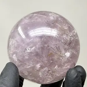 2.75 inch Amethyst Sphere - Natural Purple Crystal Healing Stone for Home Decor & Meditation