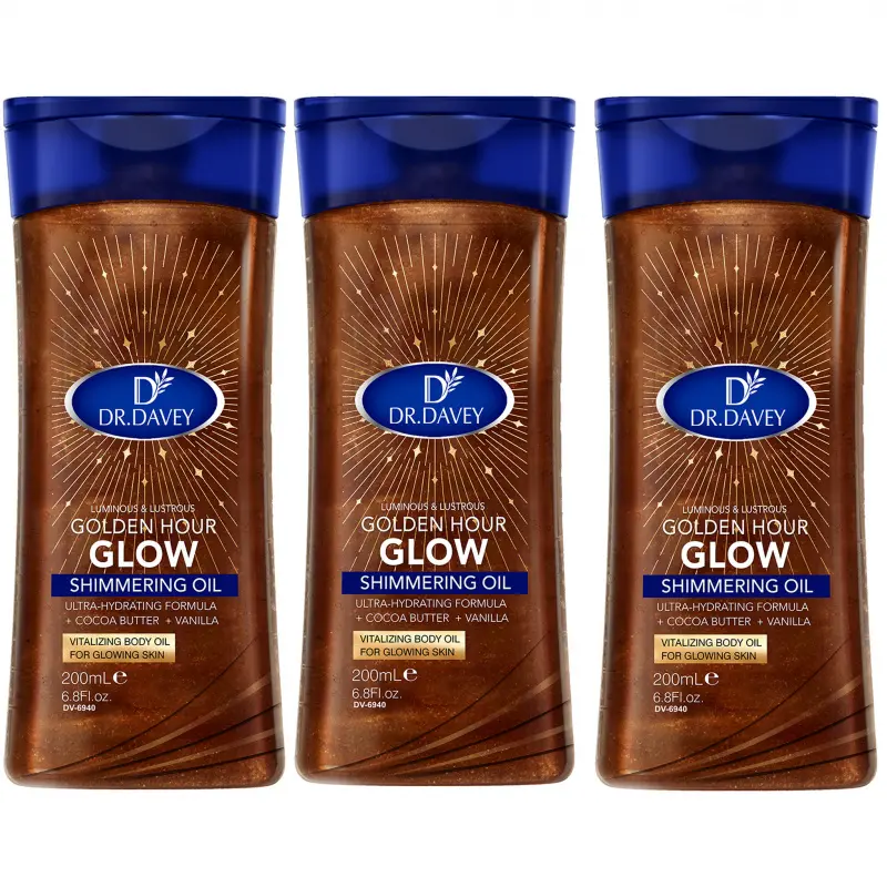 3pcs SHIMMERING Body OIL GLOW OIL, Intensive Glow Oil, Body essential oil, skin care oil, Luminous Oil, moisturizing and hydrating care, suitable for all seasons, portable for travel for Body, Face, Hand, Lip, Eye,travel