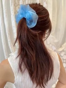 Mini Cloud Scrunchie - Black Hair Accessory for Everyday Use with Unique Design