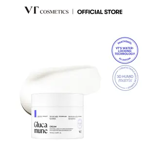 [VT Official] VT GLUCAMUNE CREAM, Moist & soothing essence with 57% Glucamune for dry and sensitive dehydrated skin pore perfection