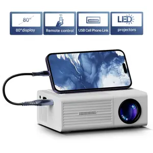 Compact Projector, Portable Video Projector, Home Cinema Projector, Compatible