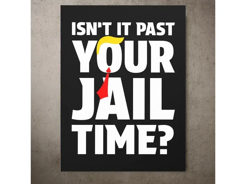 Anti-Trump Protest  Poster NO FRAME, Pro-Democracy Rally Poster, No Kings Protest, Water-Resistant Decoration