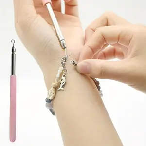 Stainless Steel Clasp Pliers for Jewelry Making, Easy to Use Hook Tool for Bracelets, Necklaces, and Fashion Accessories, Jewelry Making Tools