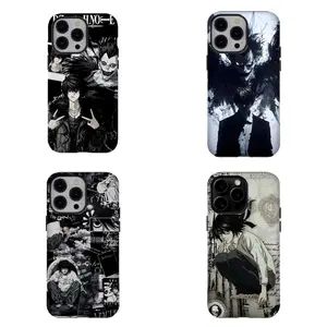 Death N0te L & Ryuk Dark Anime Phone Case | Gifts for anime lovers | For iPhone 17 Pro Max 16 15 14 13 12 11 for Samsung S21 S22 S23 S24 S25 Phone Case | Gift for him for her | Tough Phone Case | Best Gift