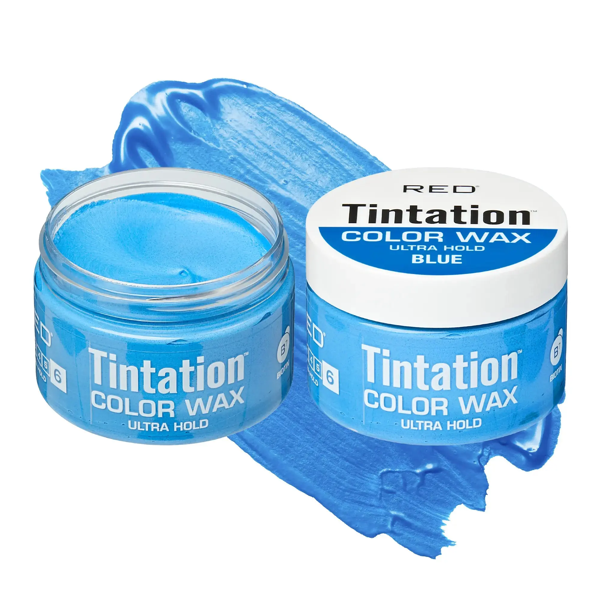 RED BY KISS Tintation Color Wax Ultra Hold 120g - Halloween Hair Color Wax for Curly Hair - Non-Drying Water & Sweat Resistant Lightweight Damage-Free Styling - Haircare